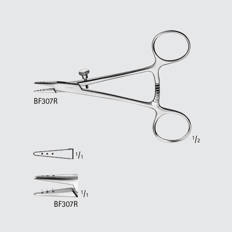 Tendon Seizing Forceps, W/ 3 Pins – Tool de Surgical